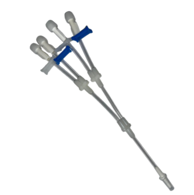 Extensor 4 Vias Luer Slip